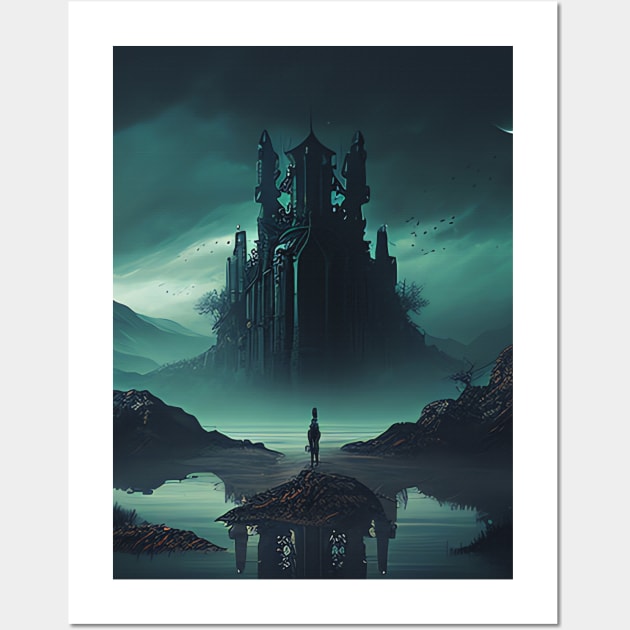 Dark Fantasy Landscape Wall Art by CollSram